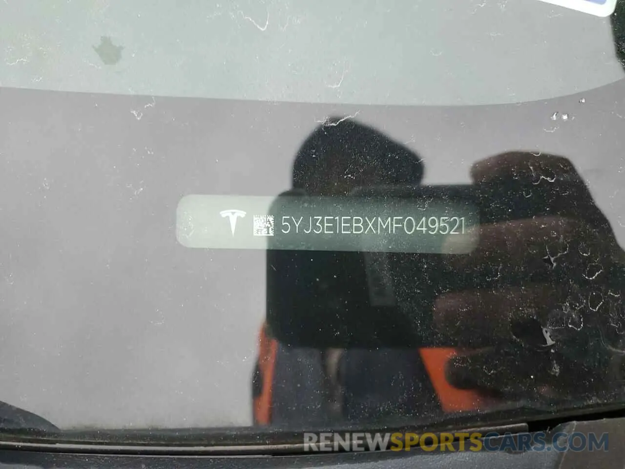 12 Photograph of a damaged car 5YJ3E1EBXMF049521 TESLA MODEL 3 2021