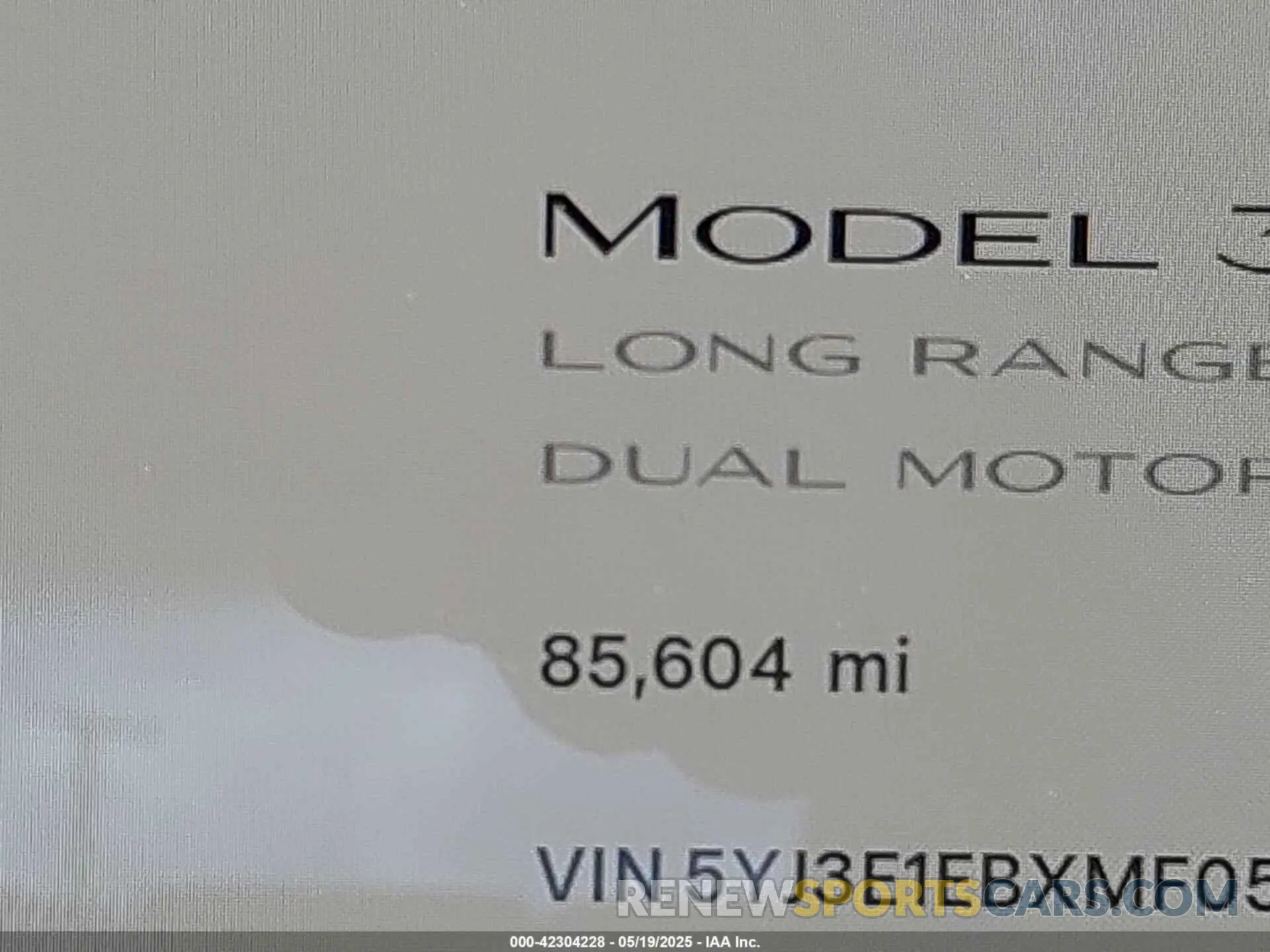 14 Photograph of a damaged car 5YJ3E1EBXMF054945 TESLA MODEL 3 2021