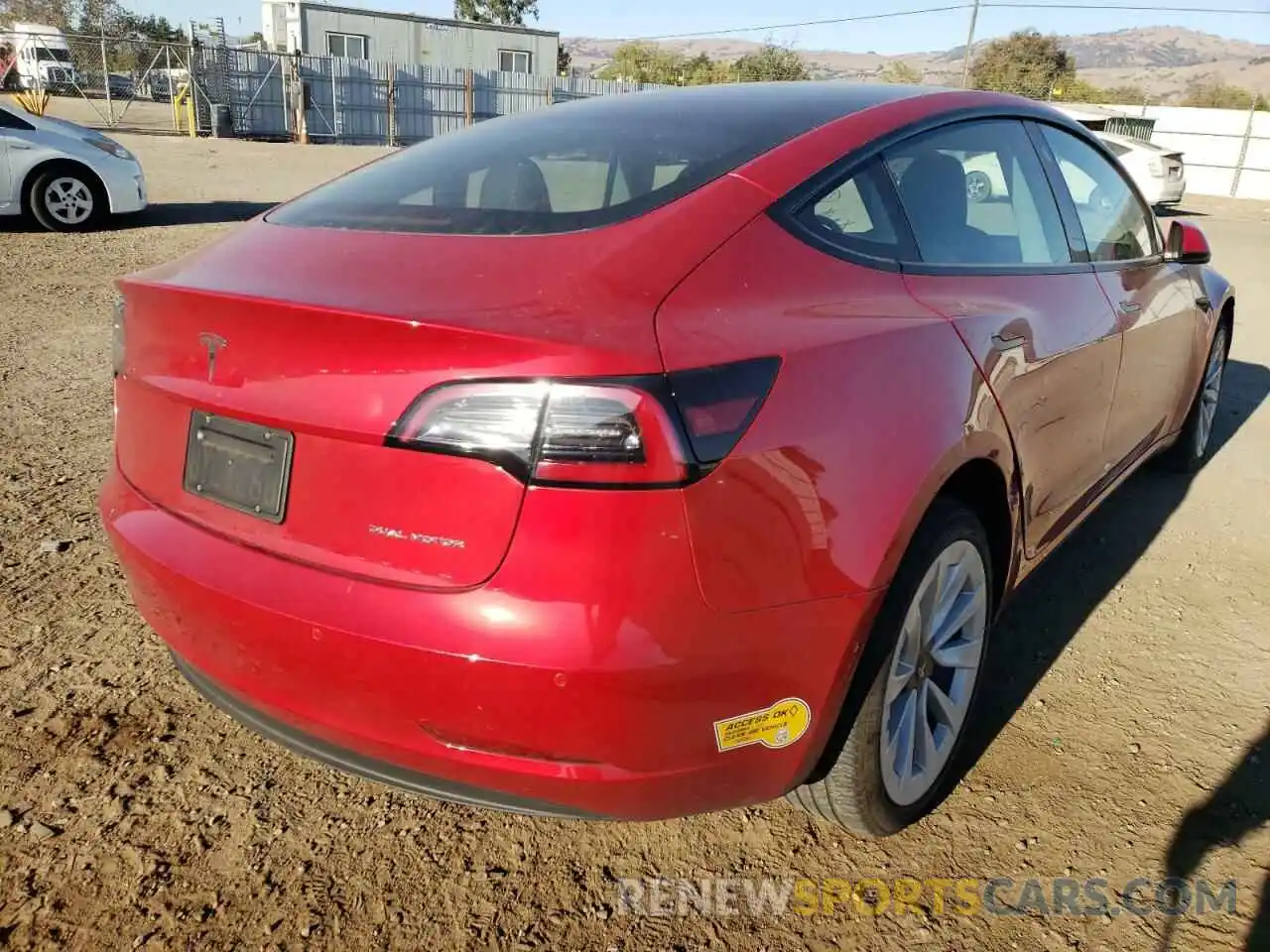 4 Photograph of a damaged car 5YJ3E1EBXMF064987 TESLA MODEL 3 2021