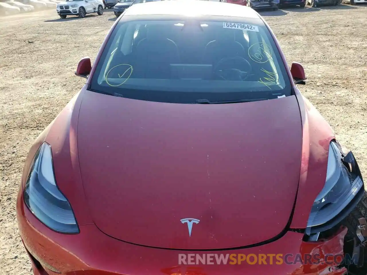 7 Photograph of a damaged car 5YJ3E1EBXMF064987 TESLA MODEL 3 2021