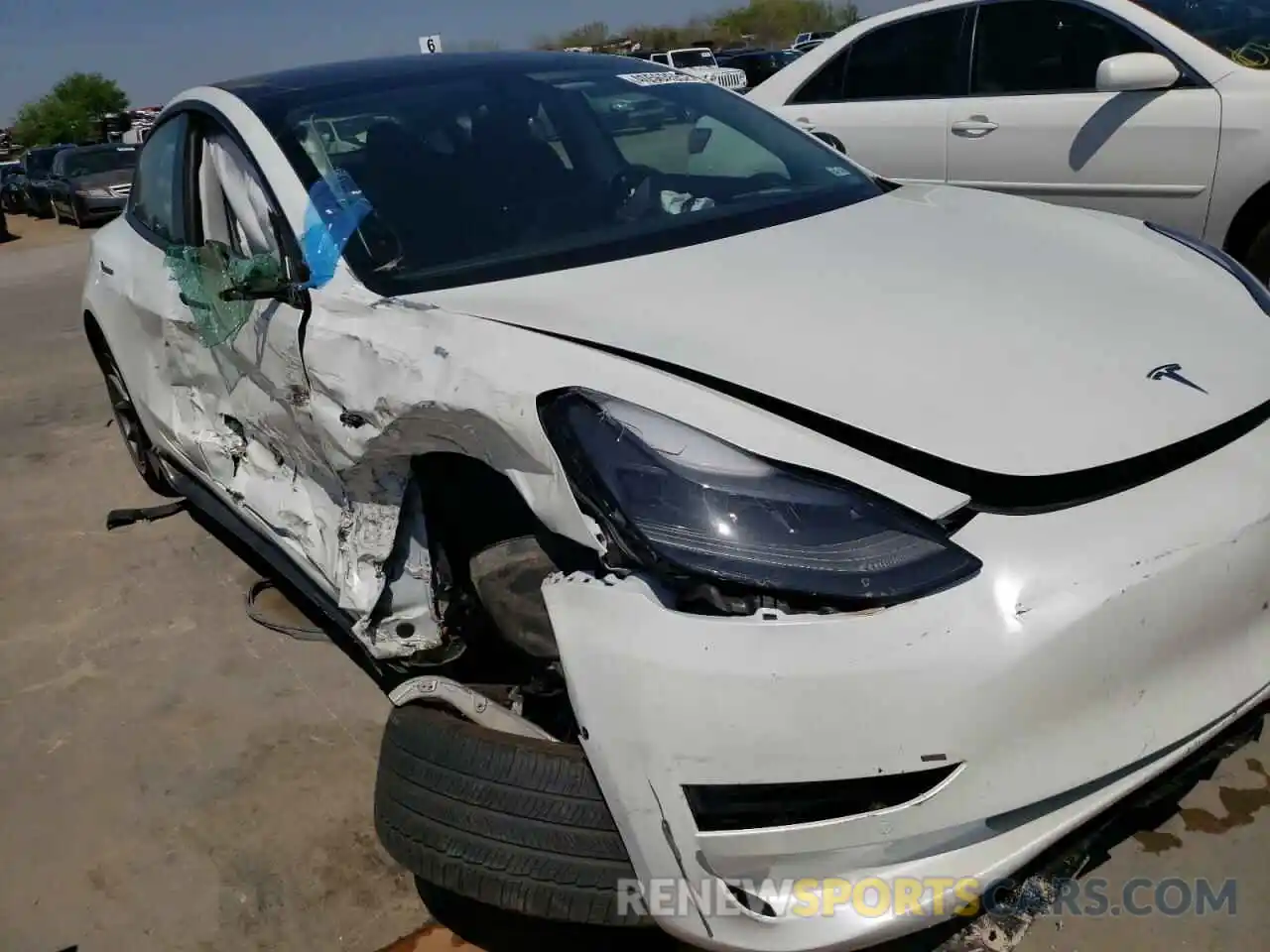 9 Photograph of a damaged car 5YJ3E1EBXMF067954 TESLA MODEL 3 2021