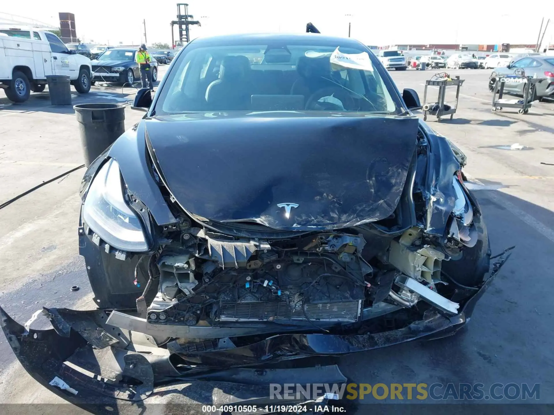 12 Photograph of a damaged car 5YJ3E1EBXMF068649 TESLA MODEL 3 2021