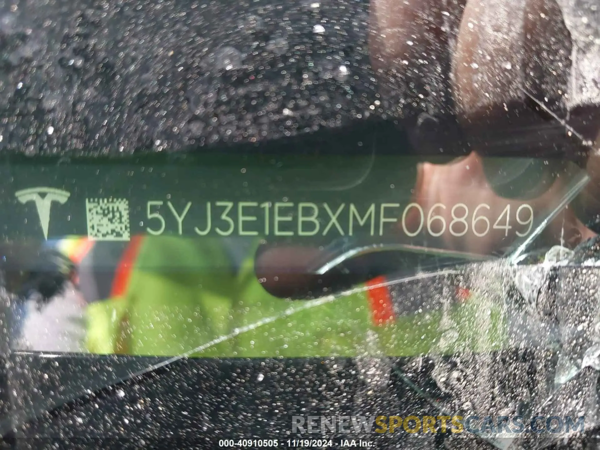 9 Photograph of a damaged car 5YJ3E1EBXMF068649 TESLA MODEL 3 2021