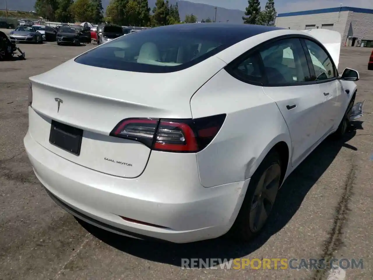 4 Photograph of a damaged car 5YJ3E1EBXMF084639 TESLA MODEL 3 2021