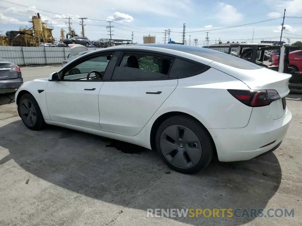 2 Photograph of a damaged car 5YJ3E1EBXMF150364 TESLA MODEL 3 2021