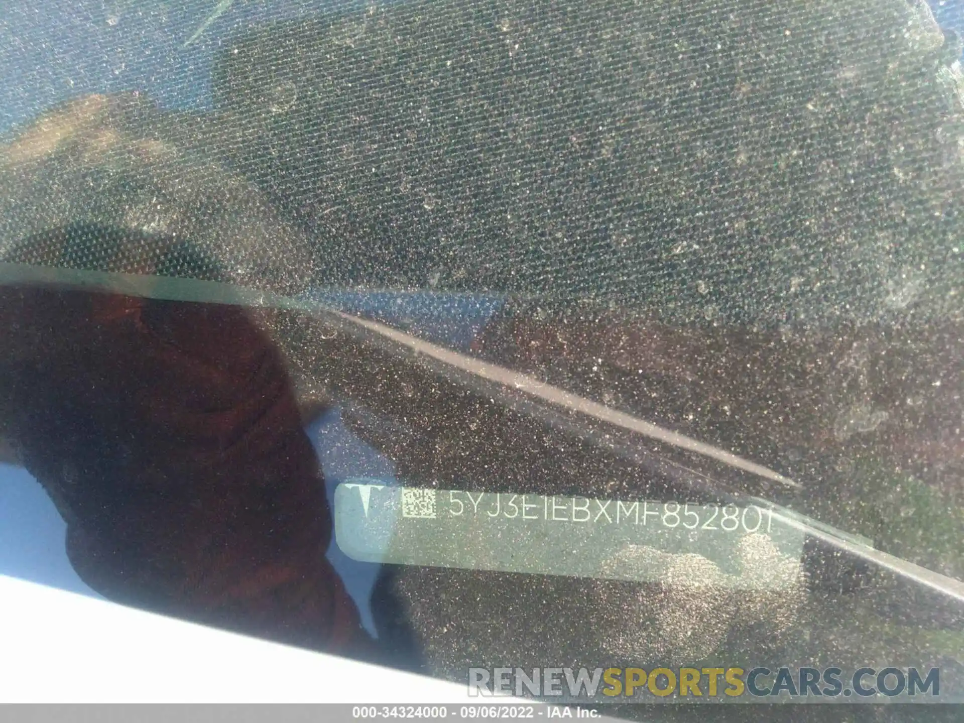 9 Photograph of a damaged car 5YJ3E1EBXMF852801 TESLA MODEL 3 2021