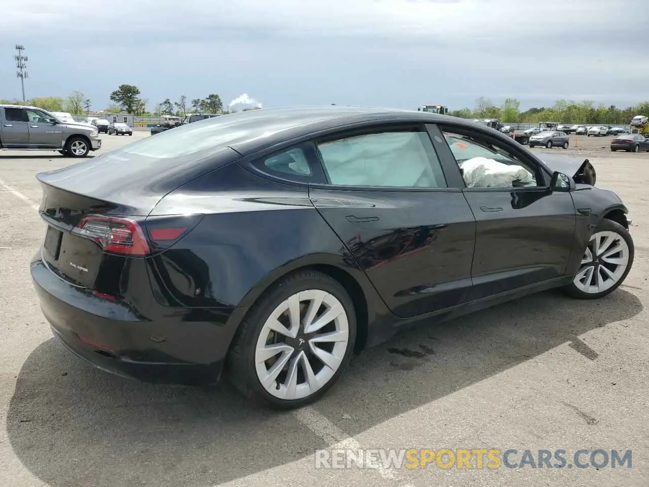 3 Photograph of a damaged car 5YJ3E1EBXMF855519 TESLA MODEL 3 2021