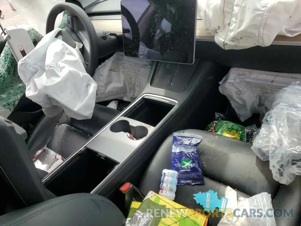 8 Photograph of a damaged car 5YJ3E1EBXMF855519 TESLA MODEL 3 2021