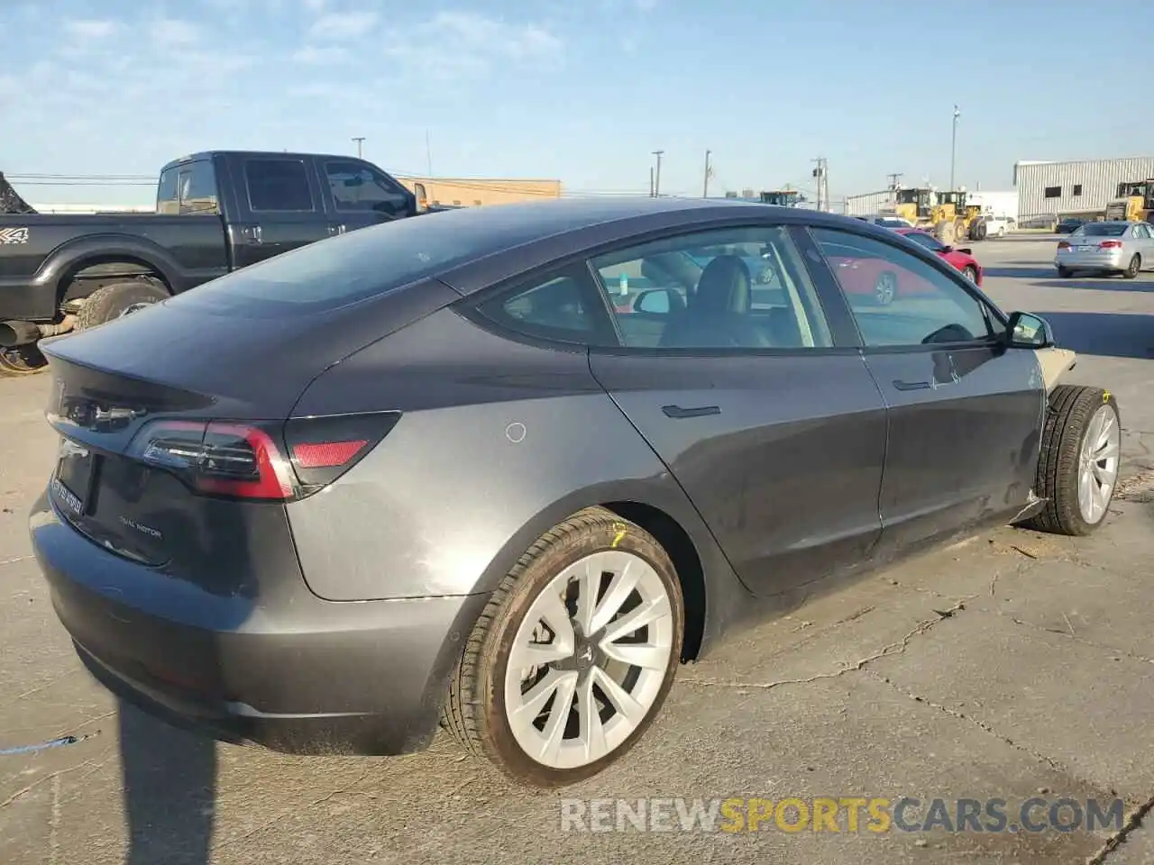 3 Photograph of a damaged car 5YJ3E1EBXMF855570 TESLA MODEL 3 2021