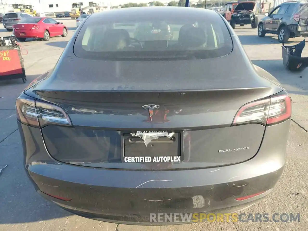 6 Photograph of a damaged car 5YJ3E1EBXMF855570 TESLA MODEL 3 2021