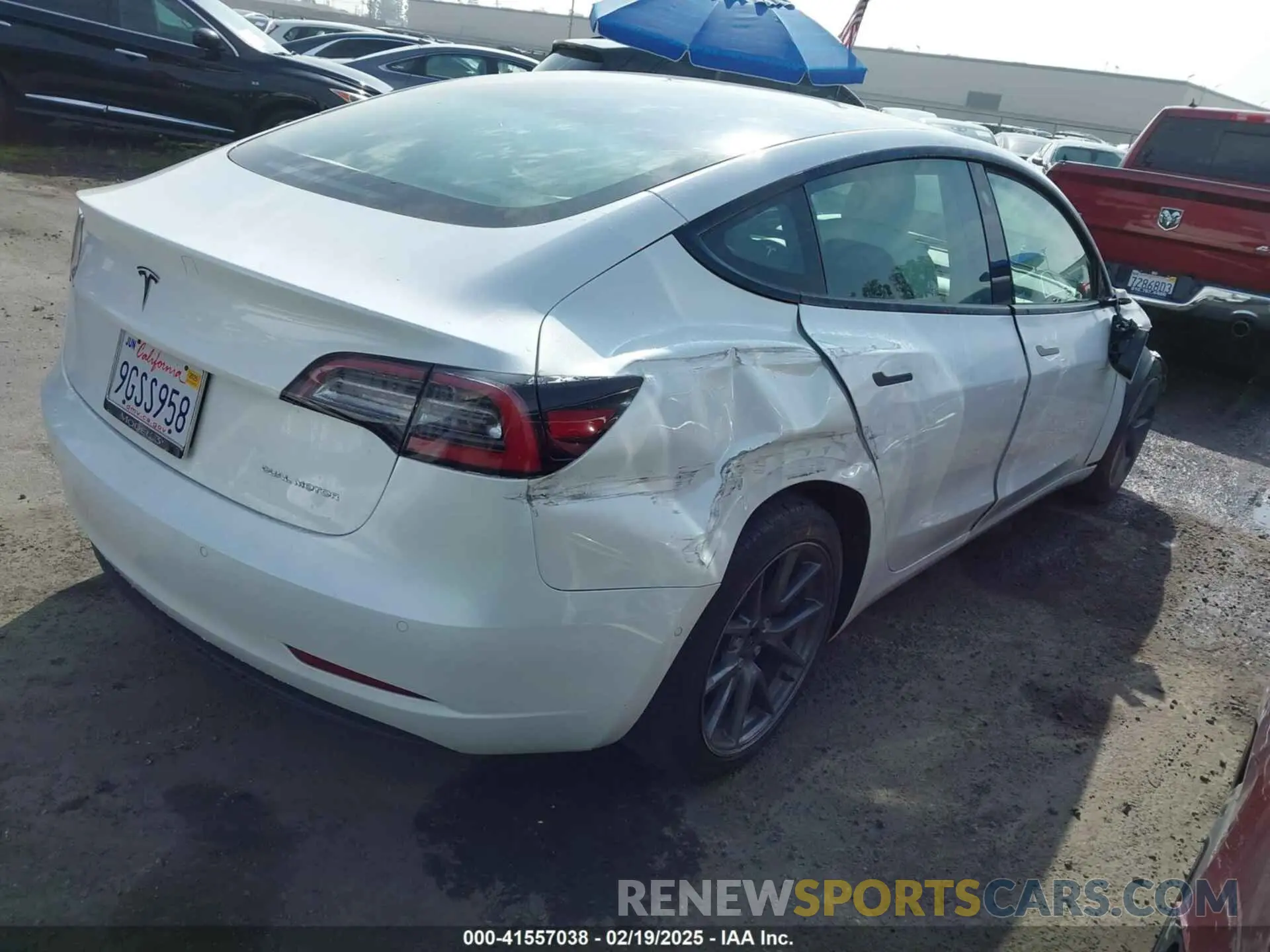 4 Photograph of a damaged car 5YJ3E1EBXMF860283 TESLA MODEL 3 2021