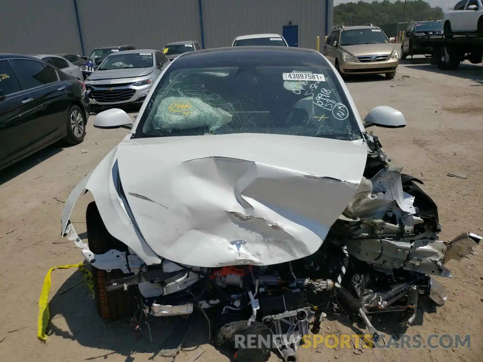 9 Photograph of a damaged car 5YJ3E1EBXMF869596 TESLA MODEL 3 2021