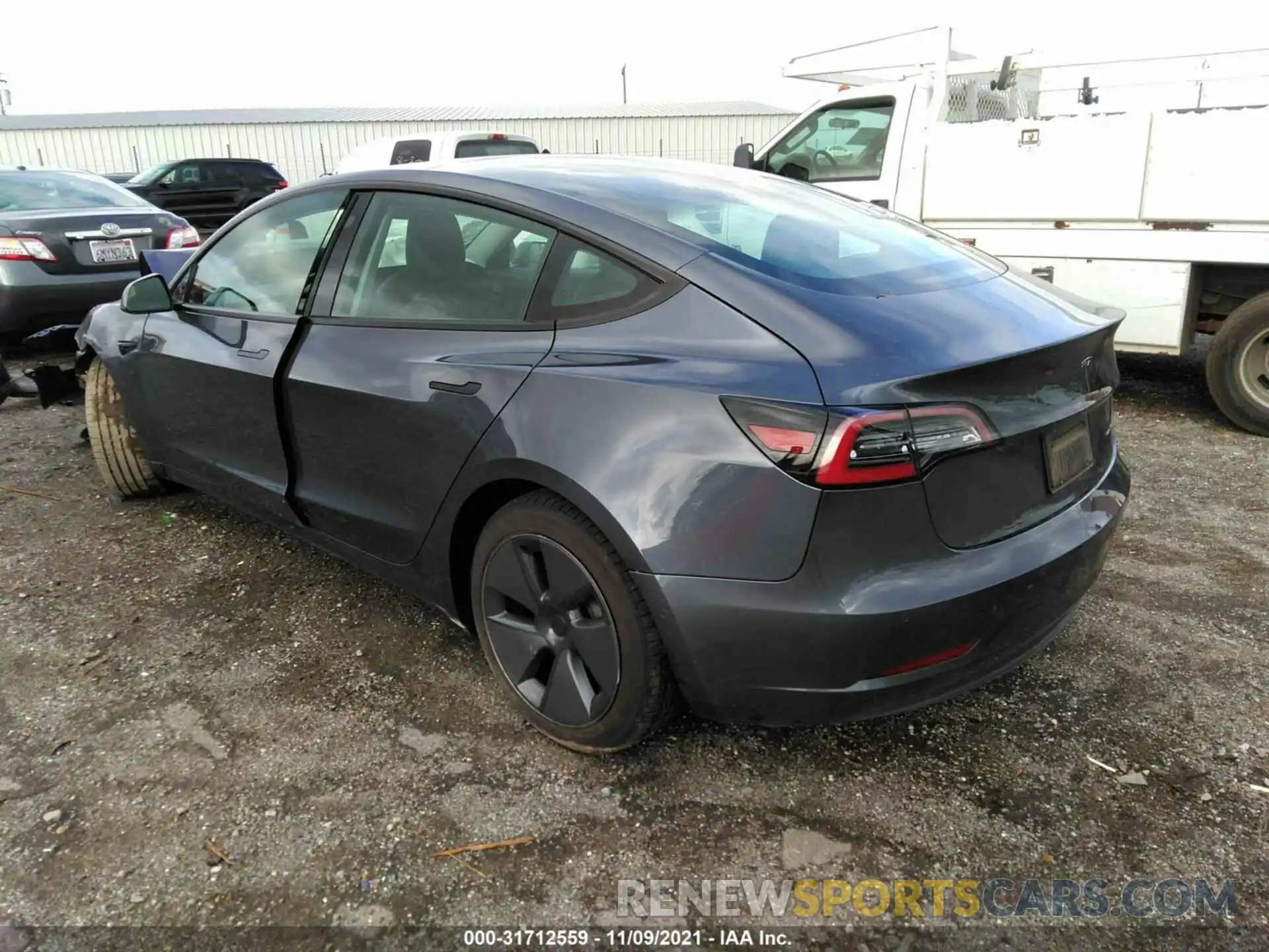 3 Photograph of a damaged car 5YJ3E1EBXMF874913 TESLA MODEL 3 2021