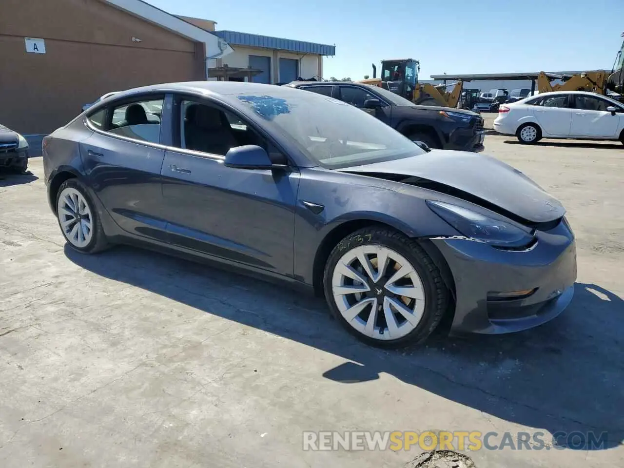 4 Photograph of a damaged car 5YJ3E1EBXMF879531 TESLA MODEL 3 2021