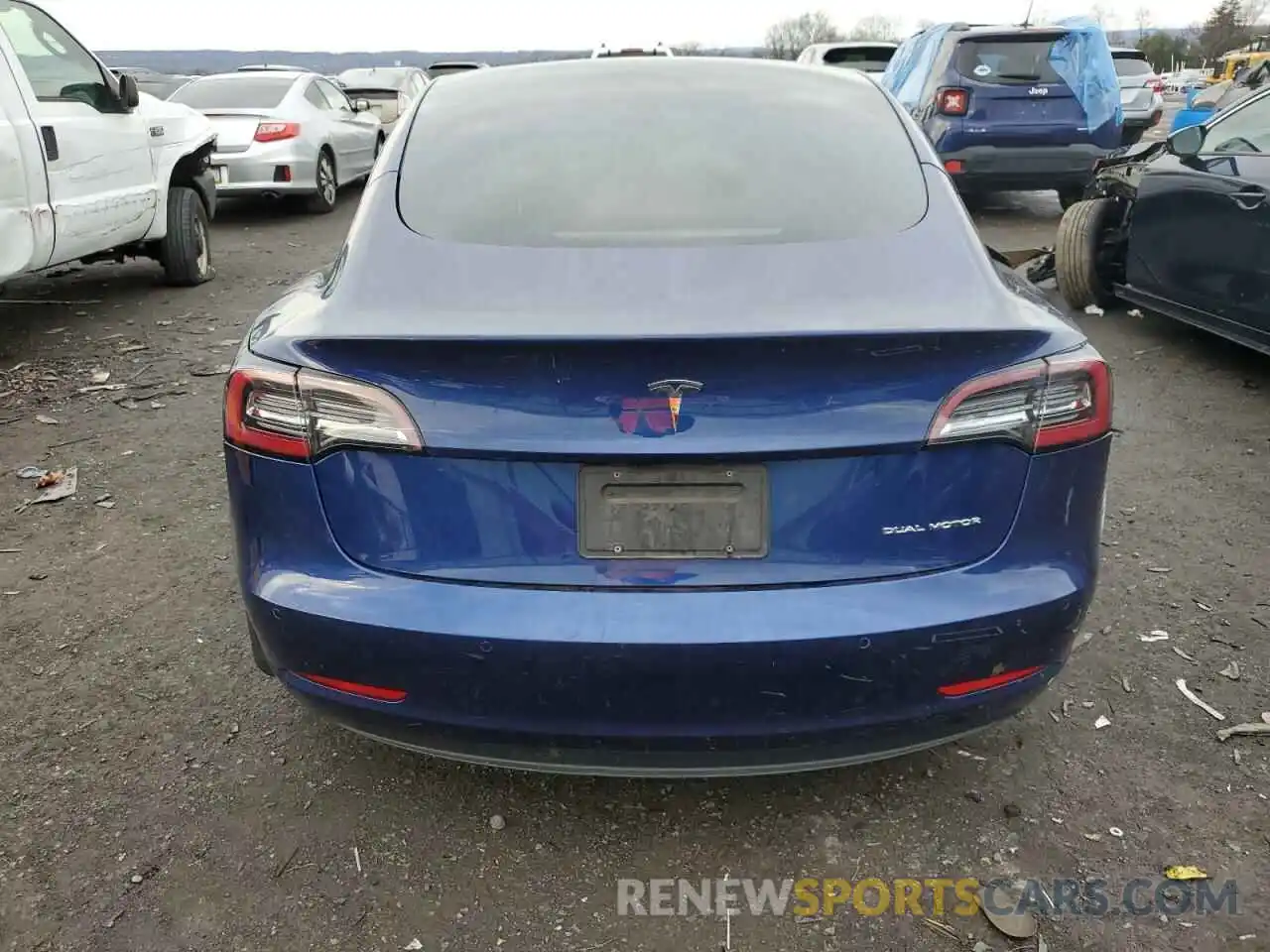 6 Photograph of a damaged car 5YJ3E1EBXMF923821 TESLA MODEL 3 2021