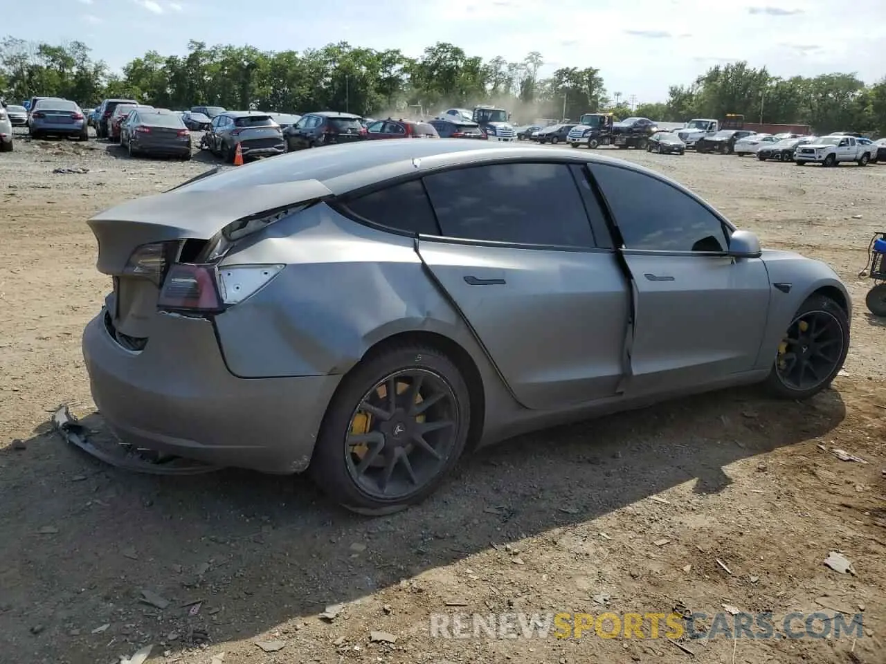 3 Photograph of a damaged car 5YJ3E1EBXMF925066 TESLA MODEL 3 2021