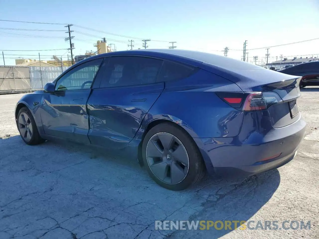 2 Photograph of a damaged car 5YJ3E1EBXMF925147 TESLA MODEL 3 2021