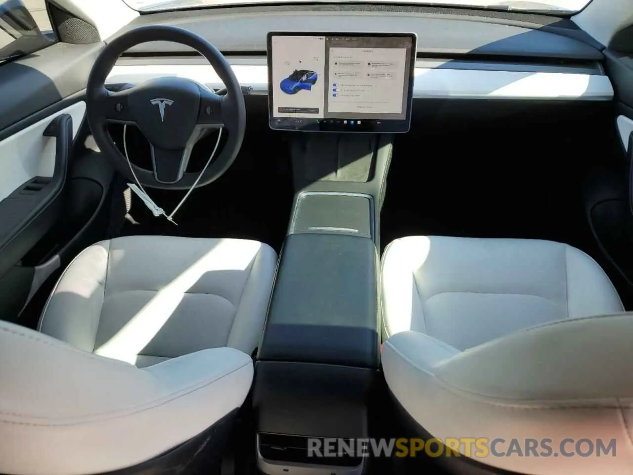 8 Photograph of a damaged car 5YJ3E1EBXMF925147 TESLA MODEL 3 2021