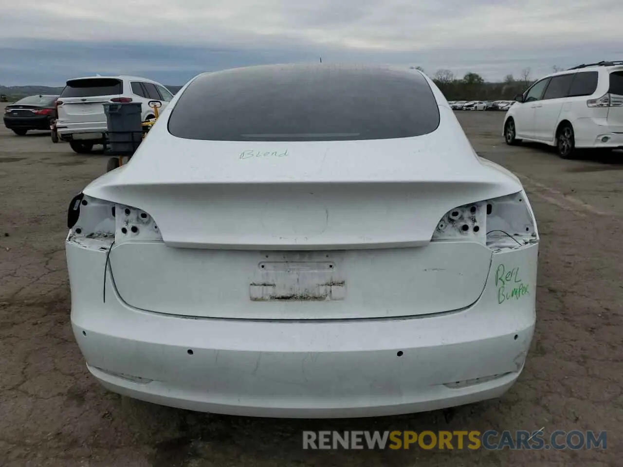 6 Photograph of a damaged car 5YJ3E1EBXMF938965 TESLA MODEL 3 2021