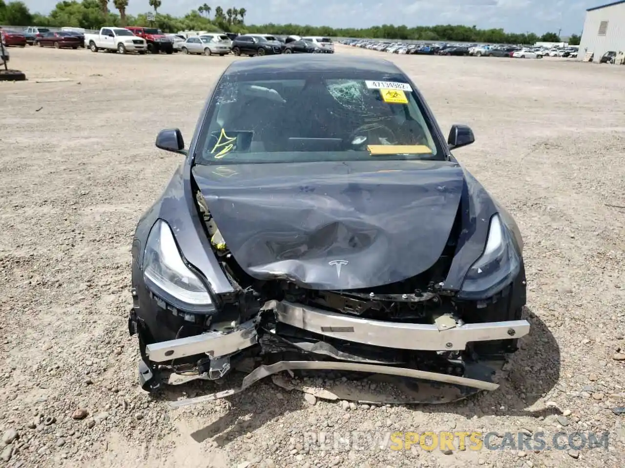 9 Photograph of a damaged car 5YJ3E1EBXMF974610 TESLA MODEL 3 2021