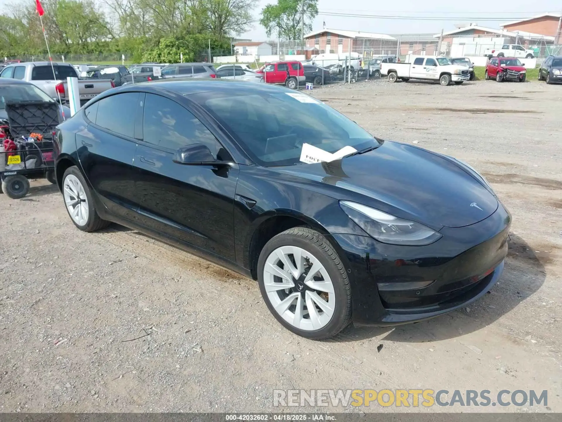 1 Photograph of a damaged car 5YJ3E1EBXMF974946 TESLA MODEL 3 2021