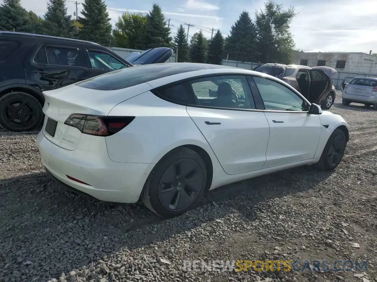 3 Photograph of a damaged car 5YJ3E1EBXMF992279 TESLA MODEL 3 2021