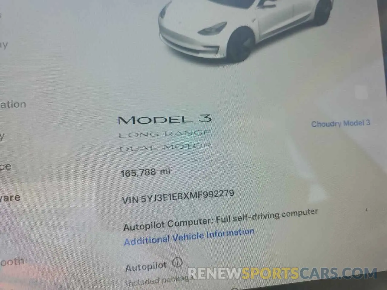 9 Photograph of a damaged car 5YJ3E1EBXMF992279 TESLA MODEL 3 2021