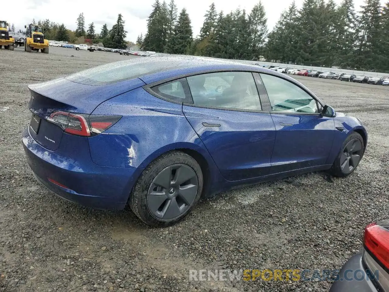 3 Photograph of a damaged car 5YJ3E1EBXMF998986 TESLA MODEL 3 2021