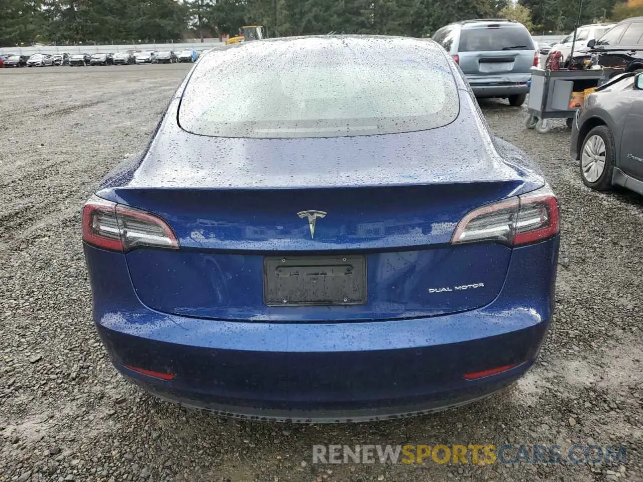 6 Photograph of a damaged car 5YJ3E1EBXMF998986 TESLA MODEL 3 2021