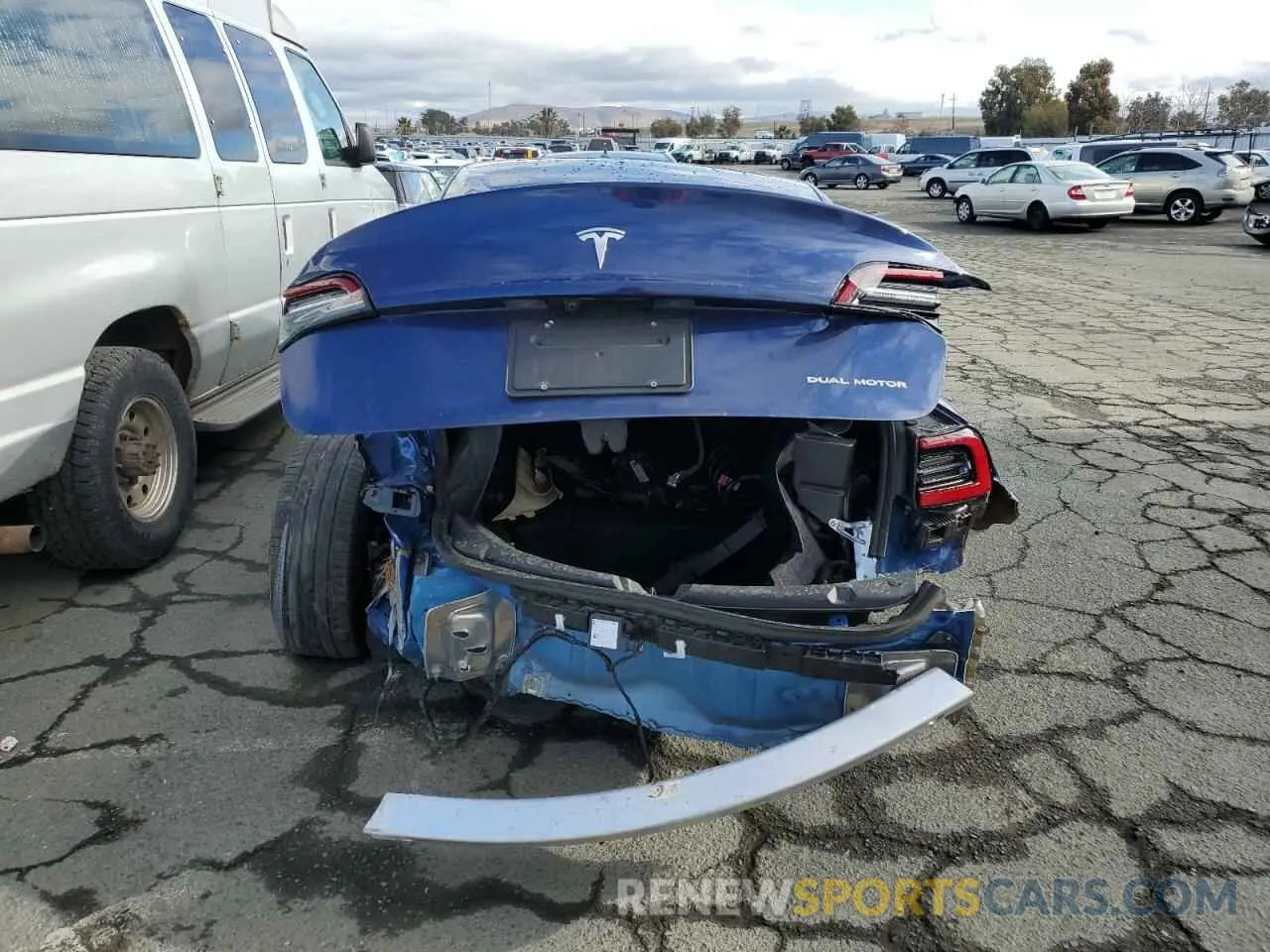 6 Photograph of a damaged car 5YJ3E1EBXMF999443 TESLA MODEL 3 2021