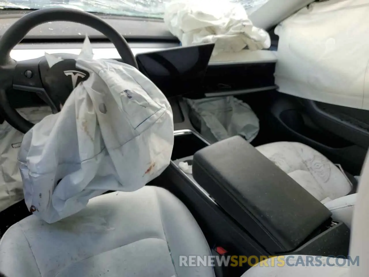 8 Photograph of a damaged car 5YJ3E1EBXMF999443 TESLA MODEL 3 2021