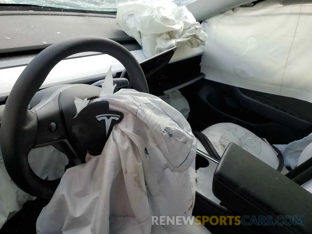 9 Photograph of a damaged car 5YJ3E1EBXMF999443 TESLA MODEL 3 2021