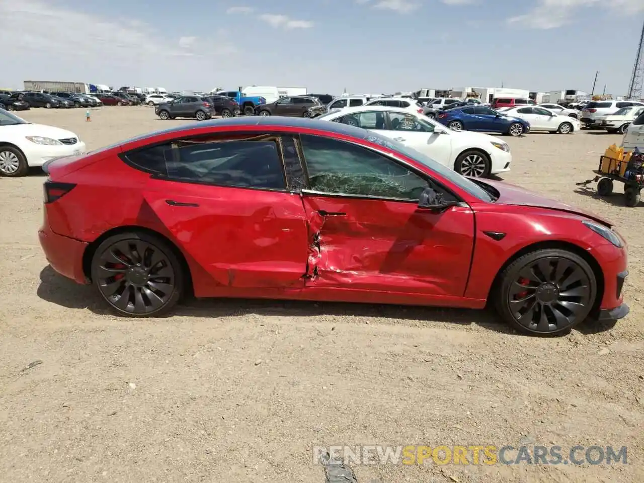 9 Photograph of a damaged car 5YJ3E1EC0MF056552 TESLA MODEL 3 2021