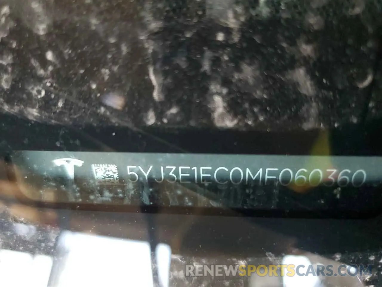 14 Photograph of a damaged car 5YJ3E1EC0MF060360 TESLA MODEL 3 2021