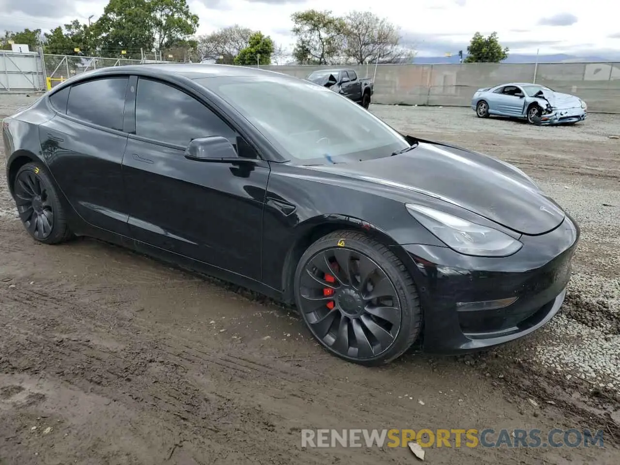 4 Photograph of a damaged car 5YJ3E1EC0MF075439 TESLA MODEL 3 2021