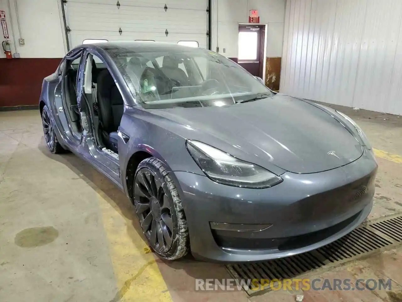 4 Photograph of a damaged car 5YJ3E1EC0MF088806 TESLA MODEL 3 2021