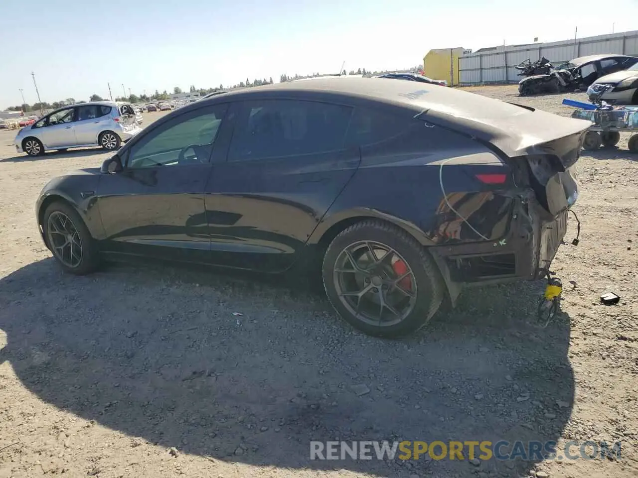 2 Photograph of a damaged car 5YJ3E1EC1MF005769 TESLA MODEL 3 2021