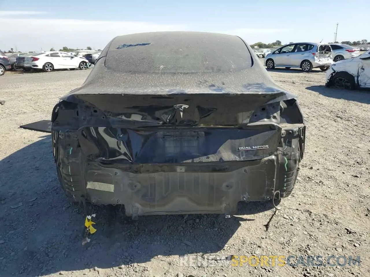 6 Photograph of a damaged car 5YJ3E1EC1MF005769 TESLA MODEL 3 2021