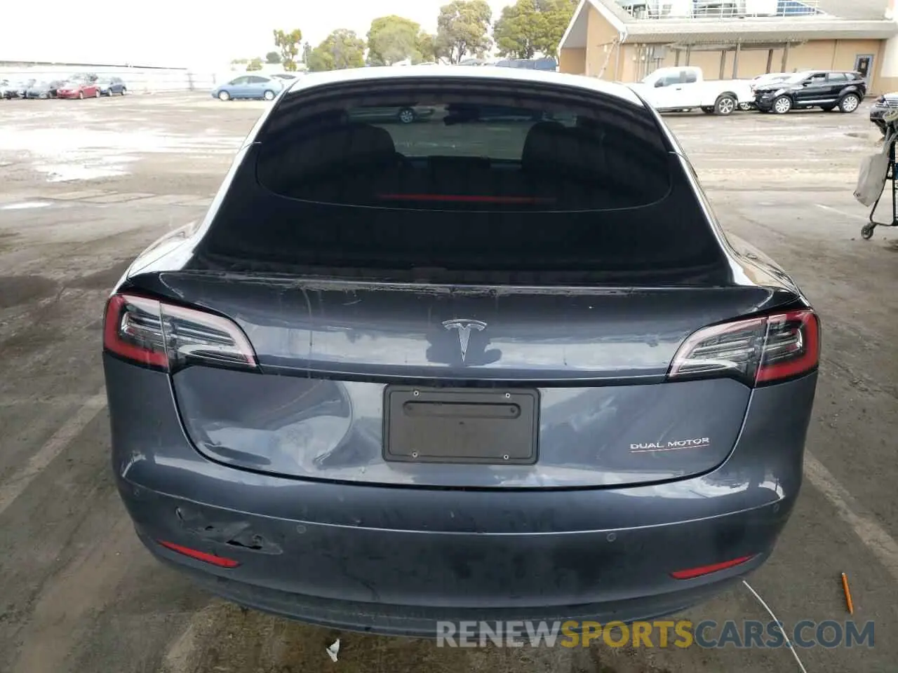 6 Photograph of a damaged car 5YJ3E1EC1MF074350 TESLA MODEL 3 2021