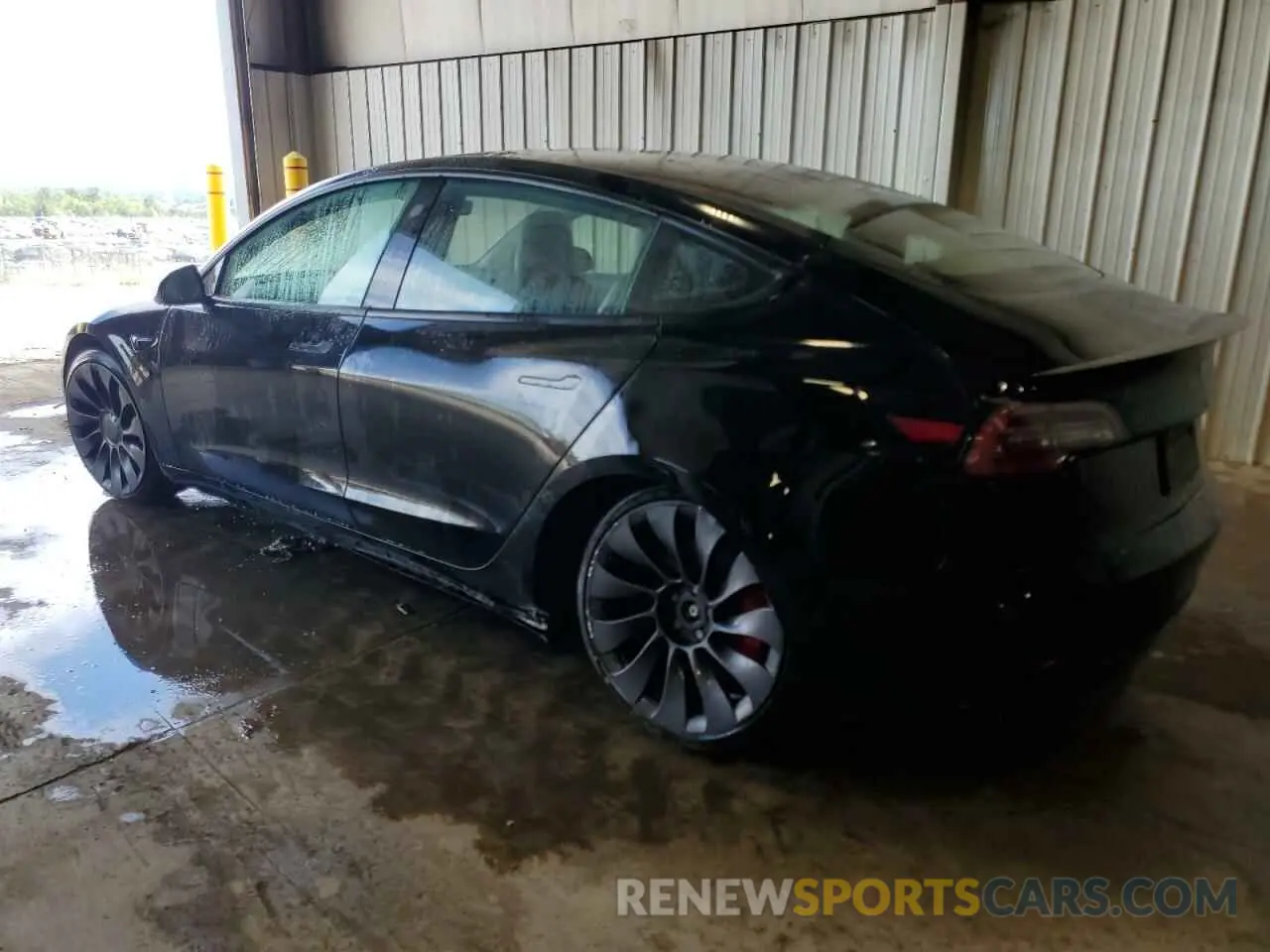 2 Photograph of a damaged car 5YJ3E1EC1MF849844 TESLA MODEL 3 2021