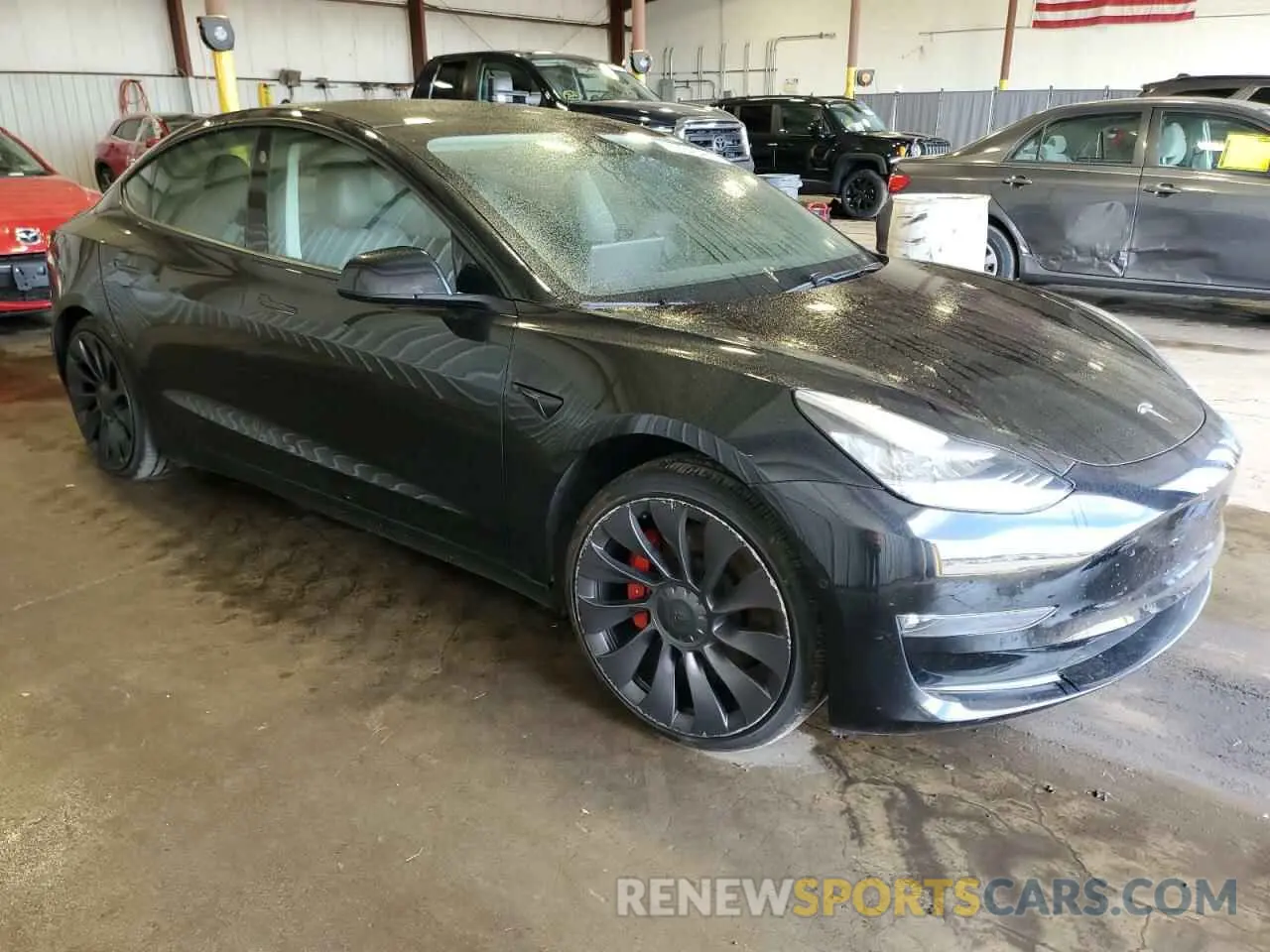 4 Photograph of a damaged car 5YJ3E1EC1MF849844 TESLA MODEL 3 2021