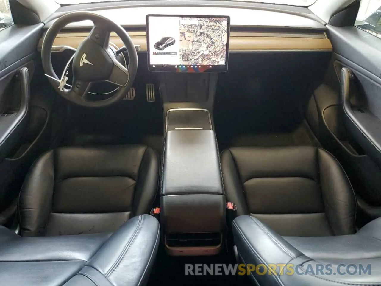 8 Photograph of a damaged car 5YJ3E1EC1MF849844 TESLA MODEL 3 2021
