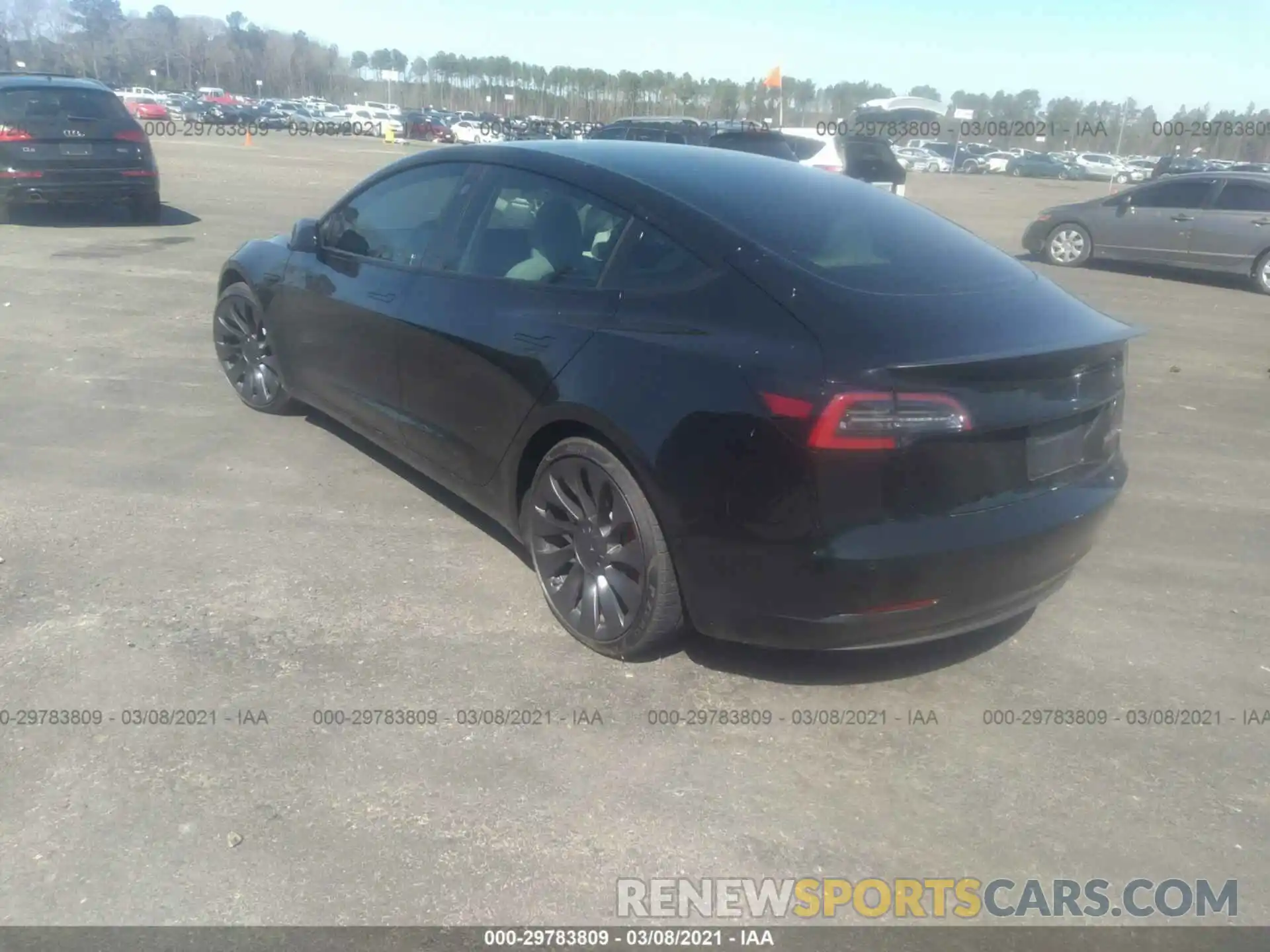 3 Photograph of a damaged car 5YJ3E1EC1MF856342 TESLA MODEL 3 2021