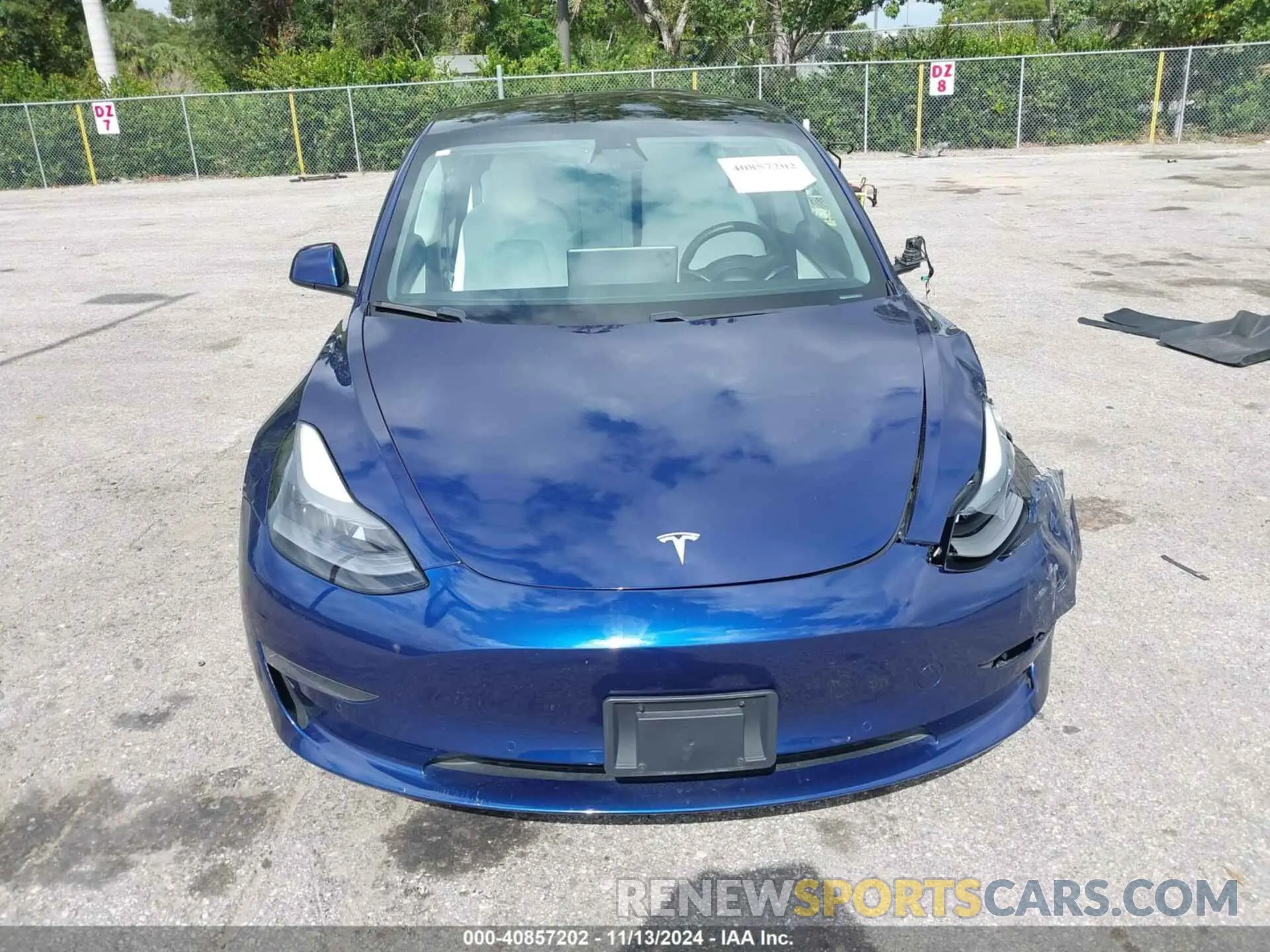 12 Photograph of a damaged car 5YJ3E1EC1MF919276 TESLA MODEL 3 2021