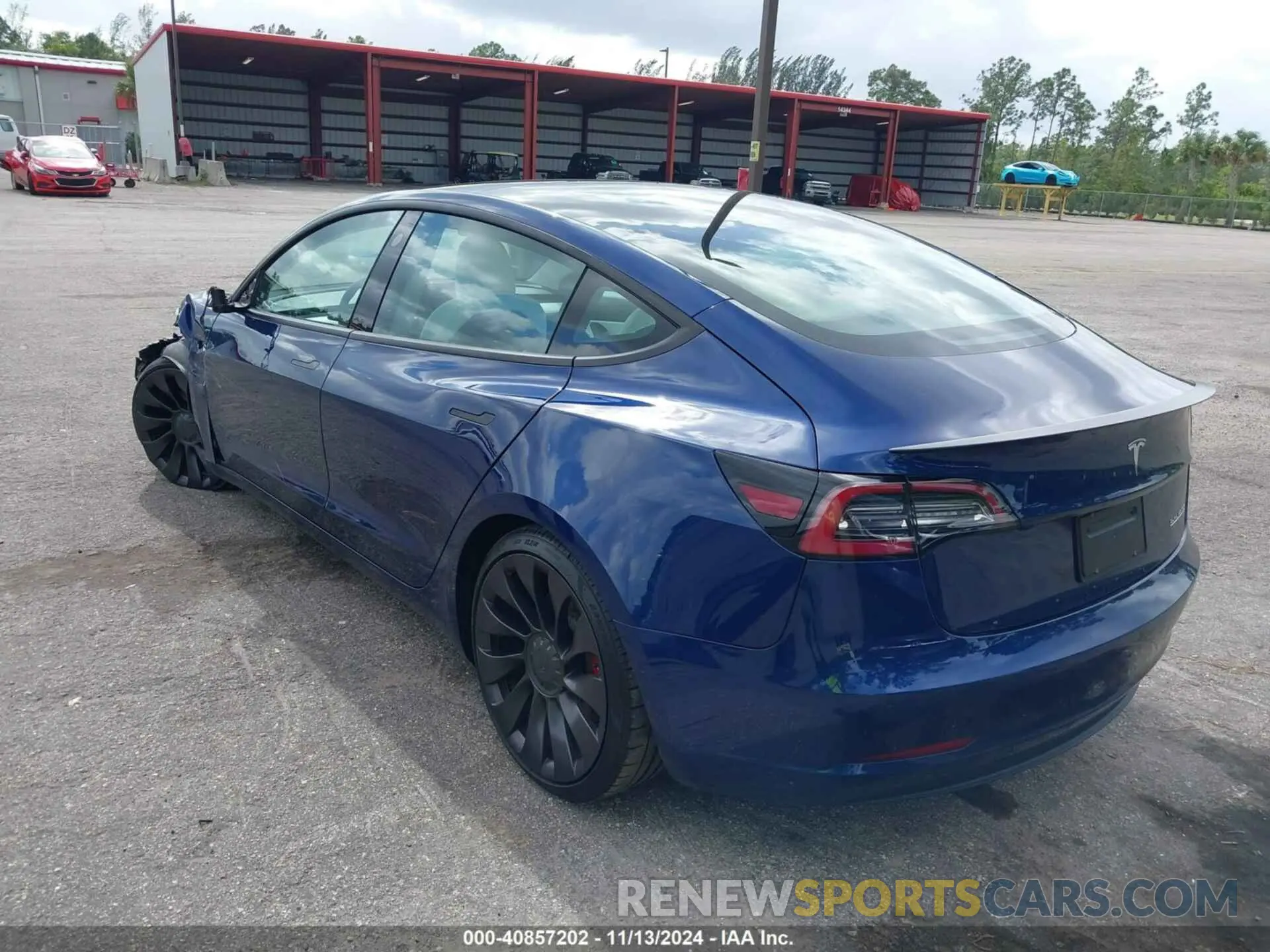 3 Photograph of a damaged car 5YJ3E1EC1MF919276 TESLA MODEL 3 2021