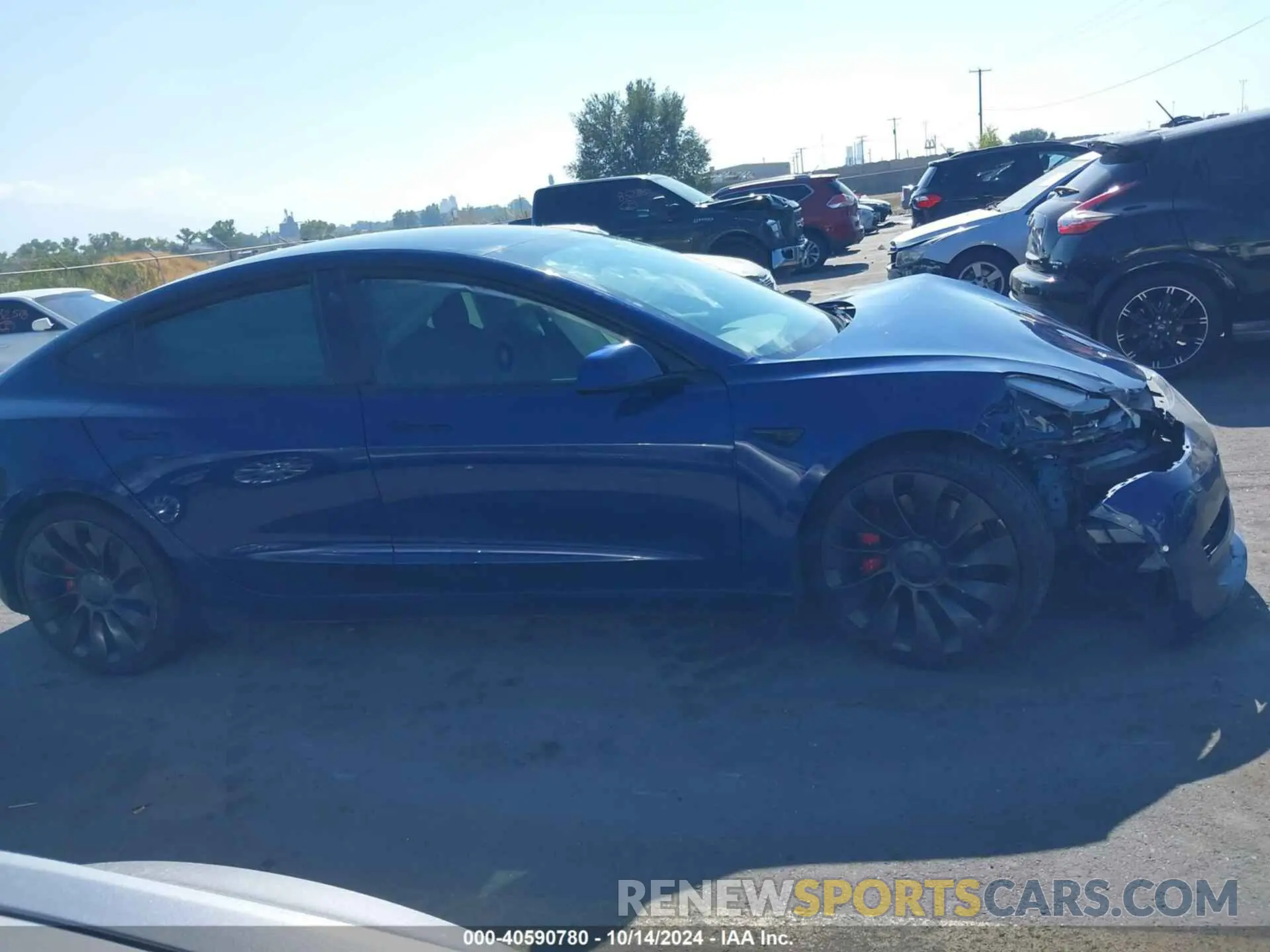 12 Photograph of a damaged car 5YJ3E1EC1MF984872 TESLA MODEL 3 2021