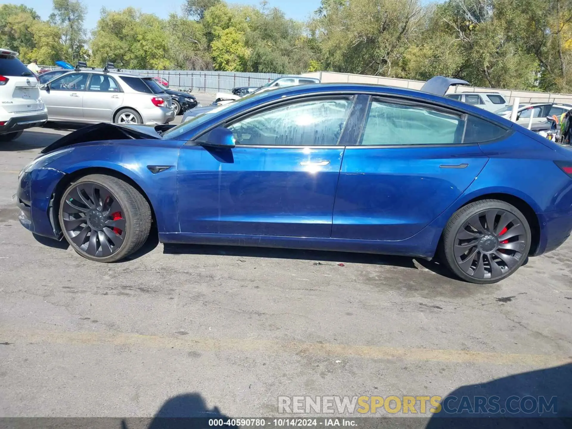 13 Photograph of a damaged car 5YJ3E1EC1MF984872 TESLA MODEL 3 2021