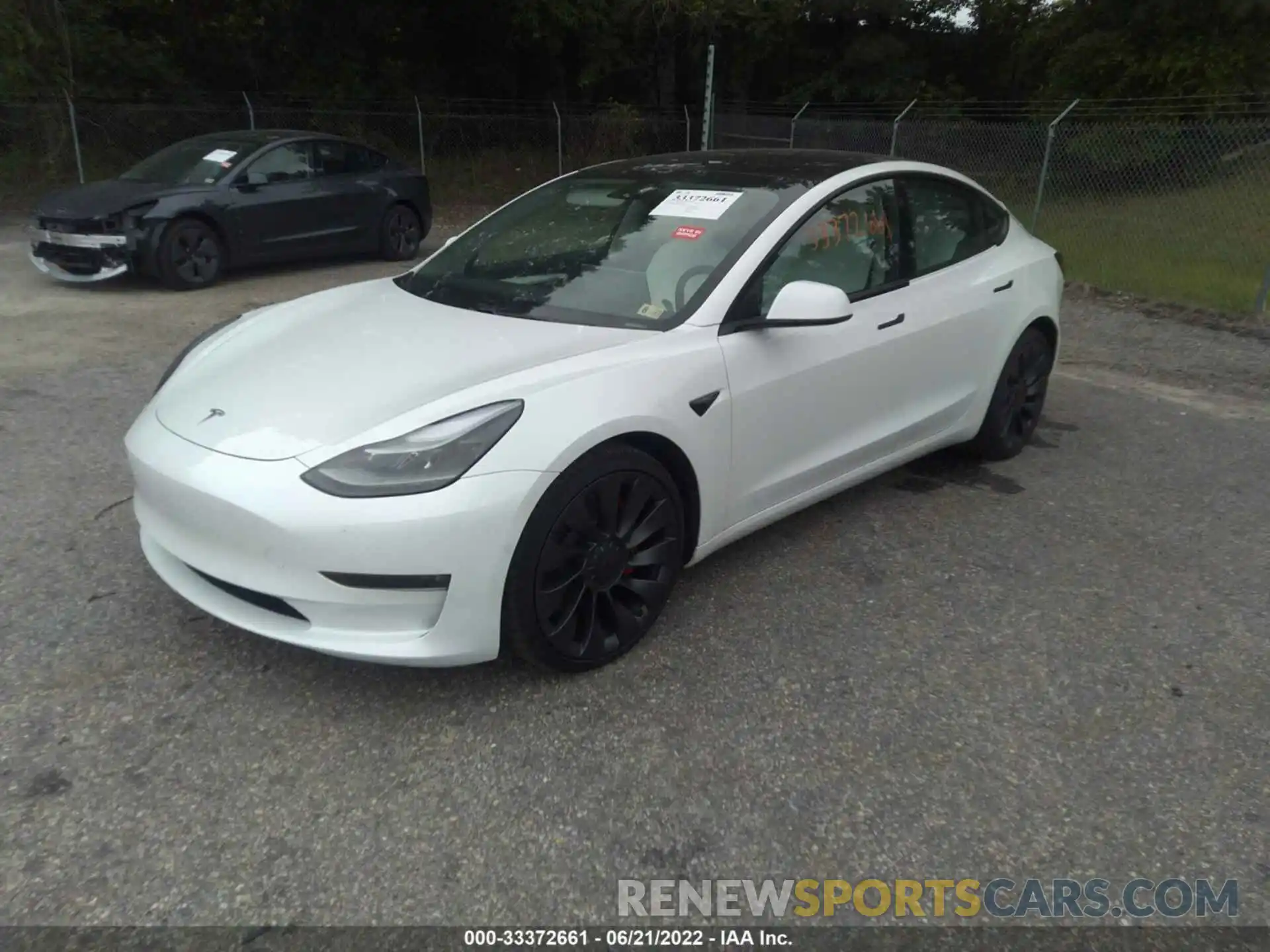 2 Photograph of a damaged car 5YJ3E1EC2MF026534 TESLA MODEL 3 2021