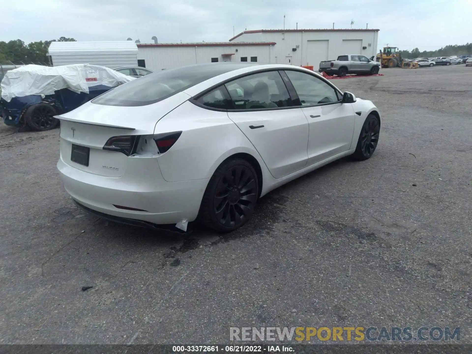 4 Photograph of a damaged car 5YJ3E1EC2MF026534 TESLA MODEL 3 2021