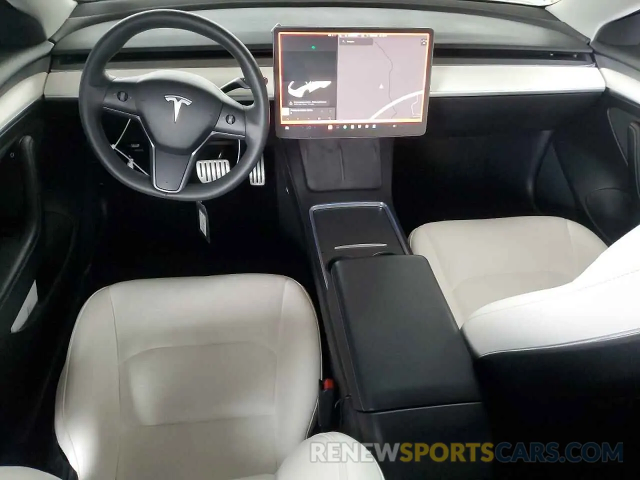 8 Photograph of a damaged car 5YJ3E1EC2MF061168 TESLA MODEL 3 2021